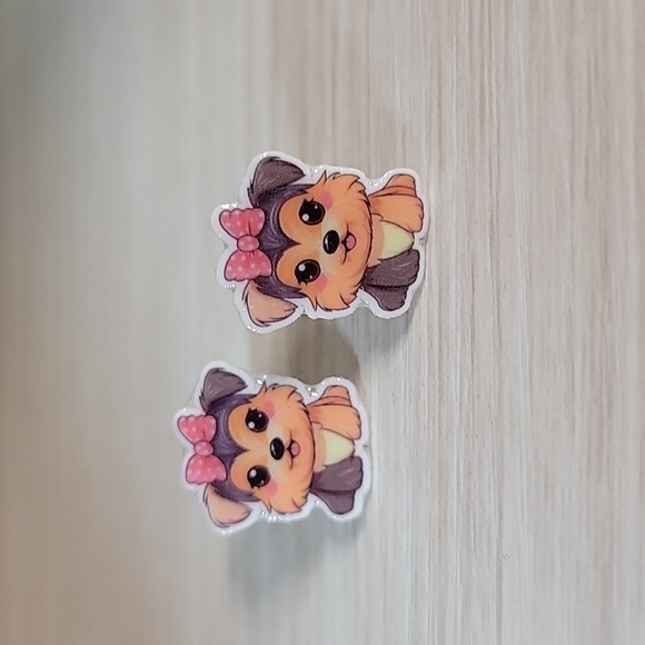 YORKIE GIRL Stud Earrings - Picture 3 of 6